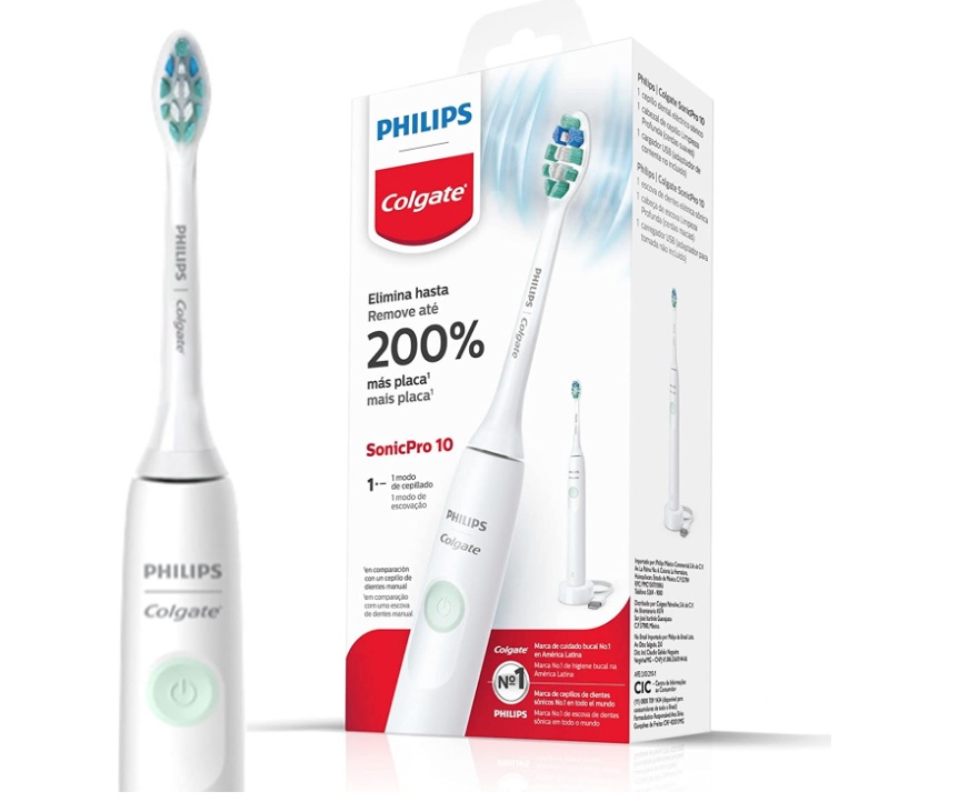 Escova de dente Elétrica Philips Colgate SonicPro 10 recarregável bivolt