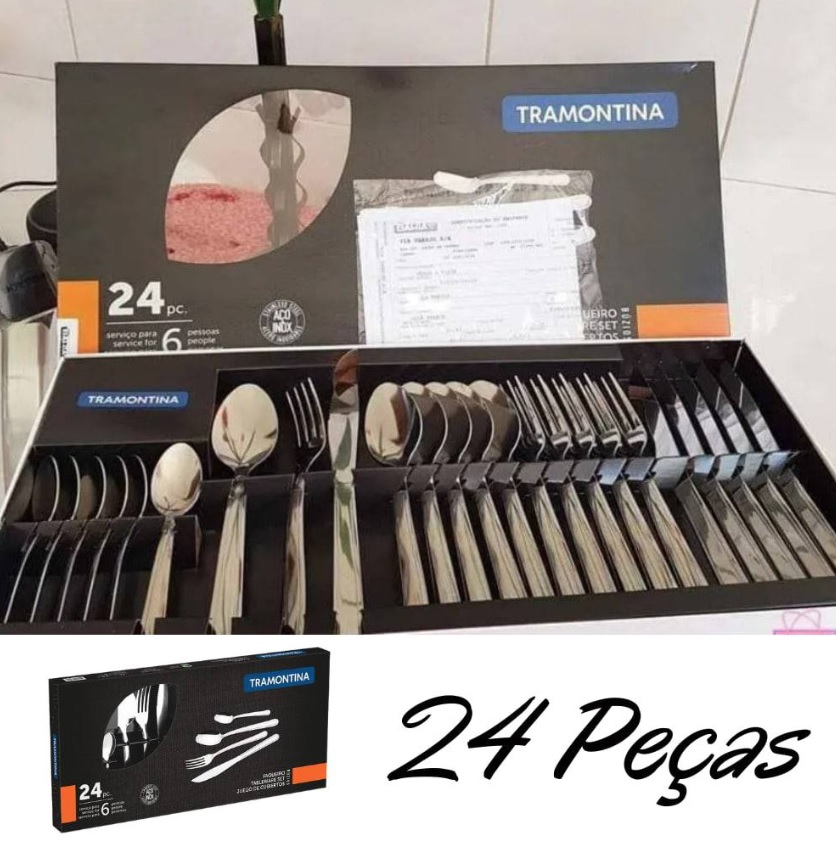 FAQUEIRO INOX 24PC BUZIOS