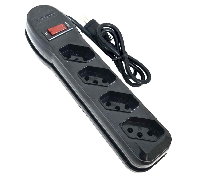 FILTRO DE LINHA 4 TOMADAS PP 0,75 1M 61