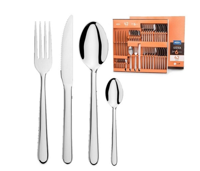 Faqueiro Aço Inox Compacto 42Pçs Siena 5109/120 Brinox