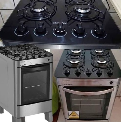 Fogão 4 Bocas Esmaltec – Acendimento Automático Agata Glass