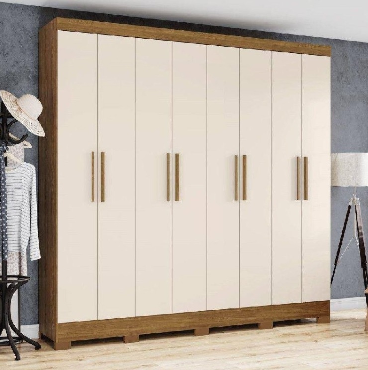 Guarda Roupa Casal 08 Portas 04 Gavetas Toscano Briz