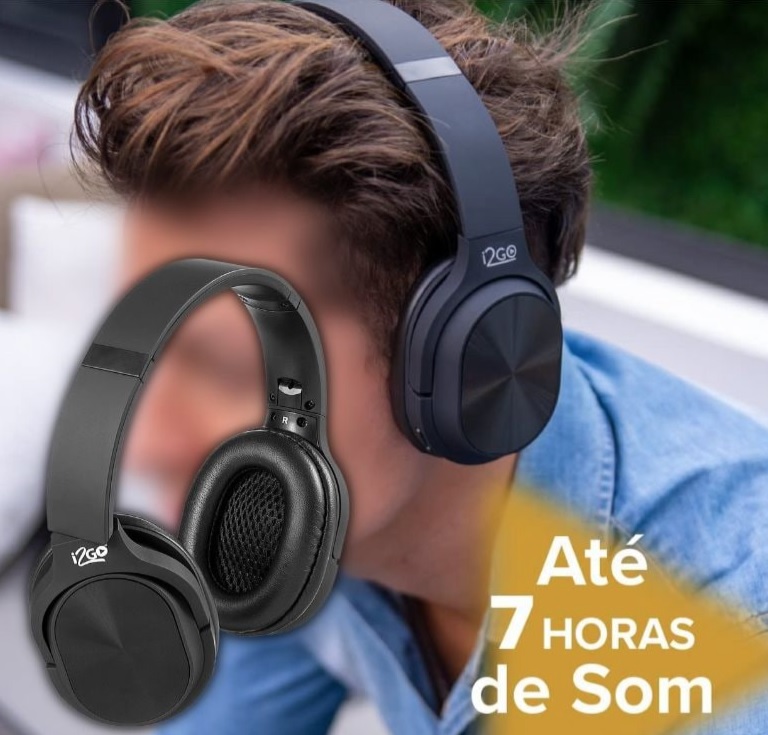 Headphone Bluetooth Comfort Go i2GO Com Microfone e Controle Multimídia – i2GO PRO