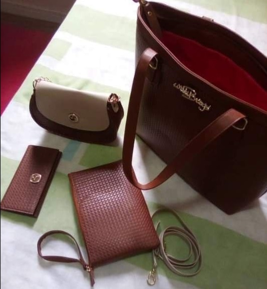 Kit 4 Peças 3Bolsas Bag Feminina Carteira Tendência Willibags