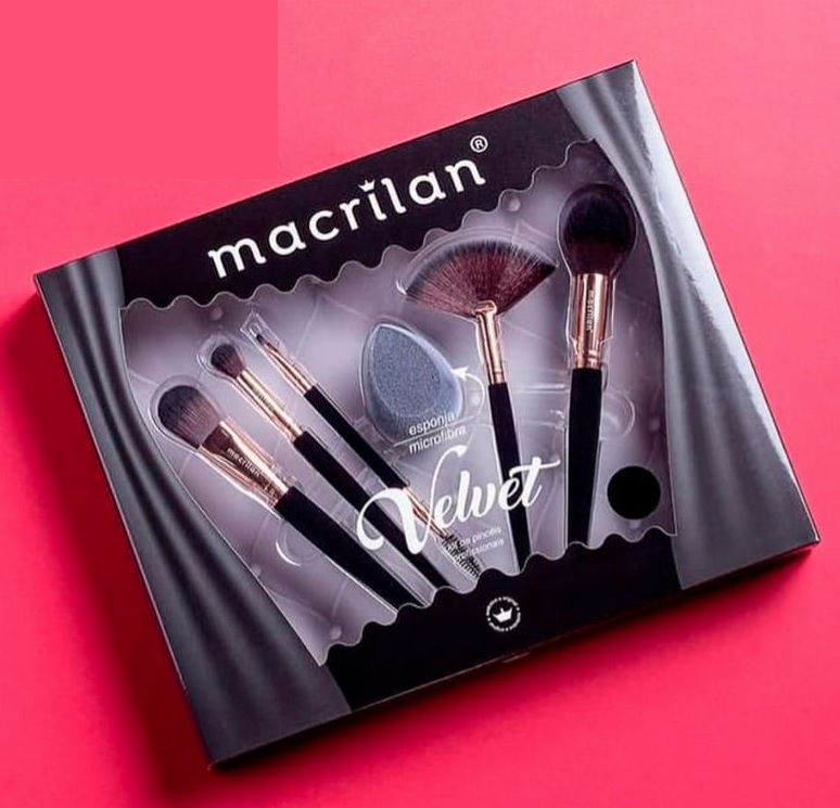 Kit ED010A Velvet Preto Macrilan, Macrilan