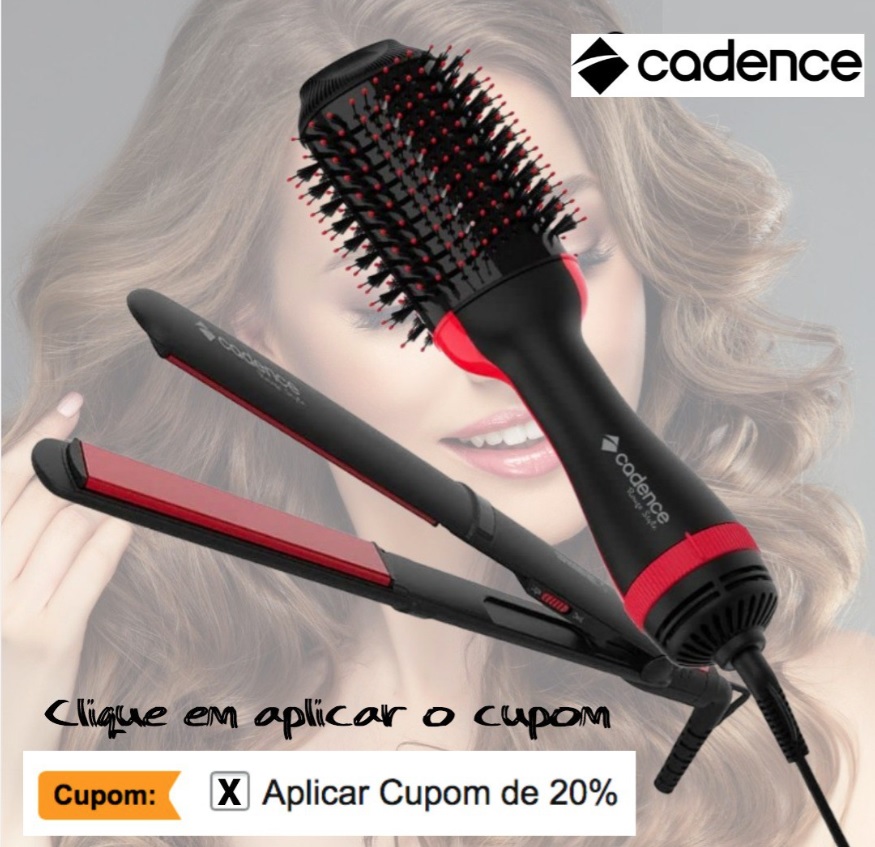 Kit Rouge Style Cadence – Escova Secadora e Prancha Alisadora