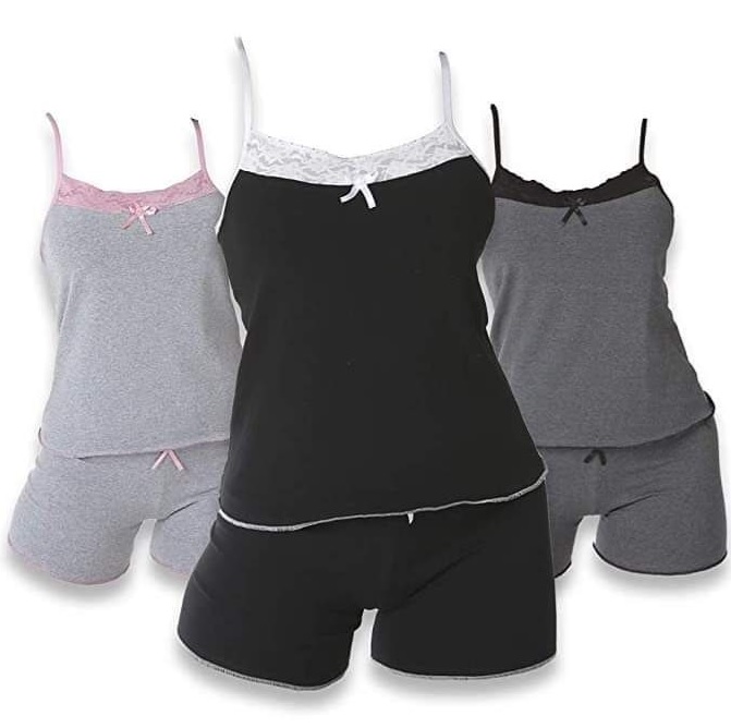 Kit com 3 Baby Dolls Algodão Mali