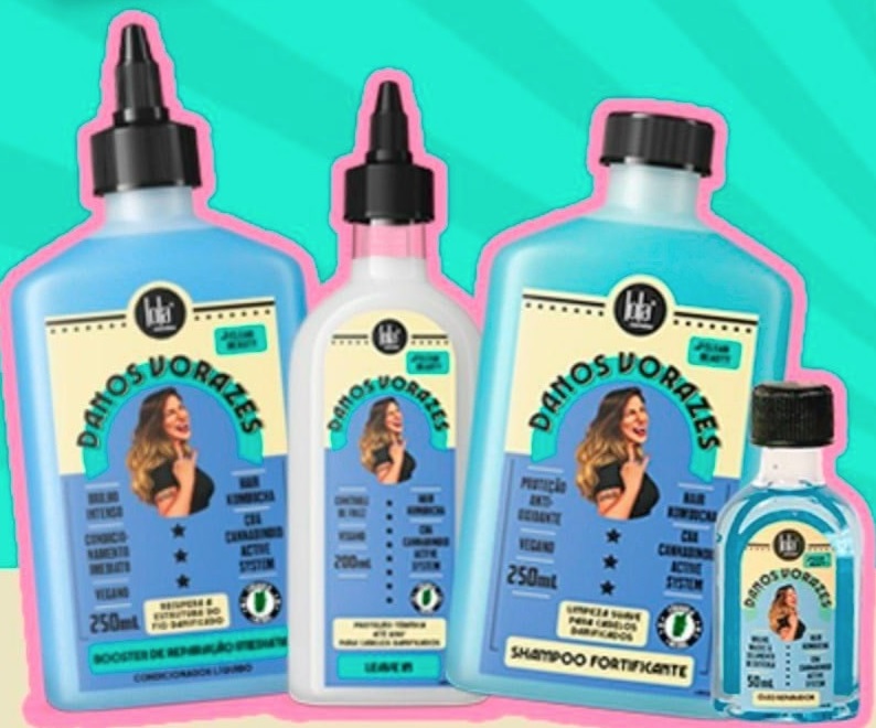 Lola Cosmetics Danos Vorazes Kit Booster + Finalizador + Shampoo + Oleo