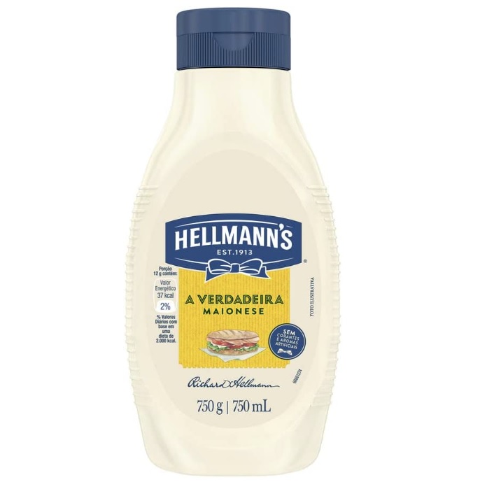 Maionese Hellmann’s Squeeze 750g – Tamanho Grande