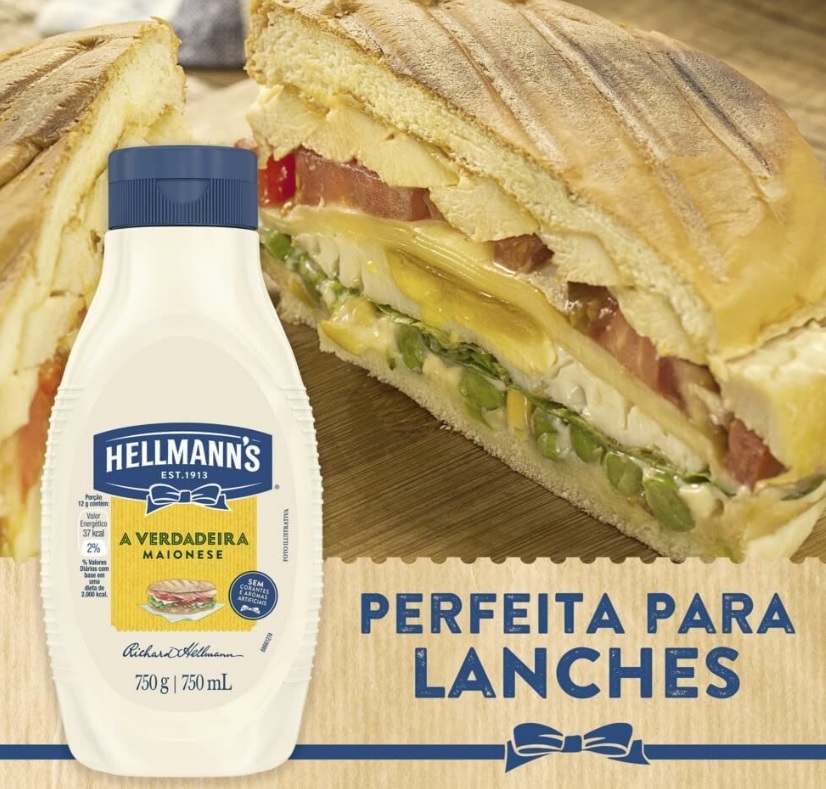 Maionese Hellmann’s Squeeze 750g – Tamanho Grande