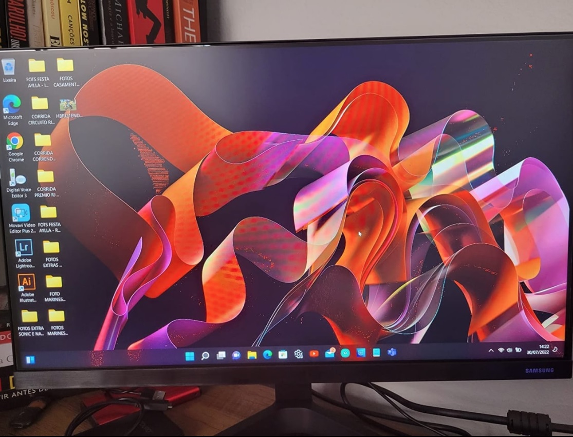 Monitor Gamer Samsung 22" FHD,75Hz, HDMI, VGA, Freesync, Preto, Série ...