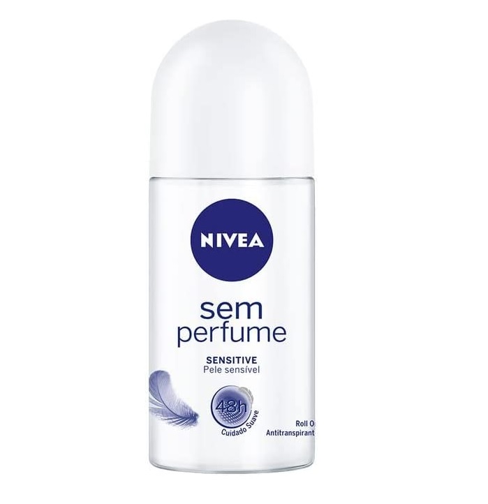 NIVEA Desodorante Antitranspirante Roll On Sem Perfume 50ml