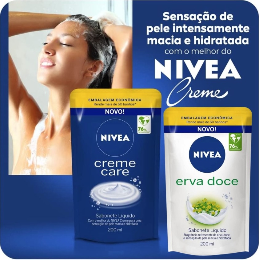 NIVEA Sabonete Líquido Refil Erva Doce 200ml