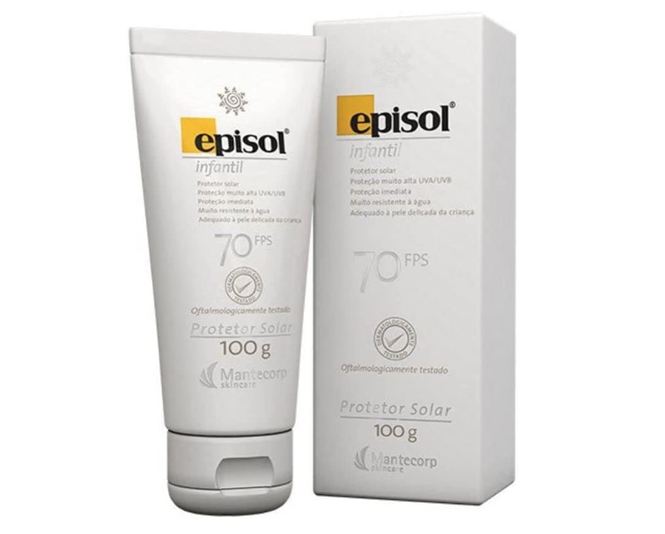 Protetor Solar Infantil FPS 70, 100g, Episol, Mantecorp Skincare, Multicor