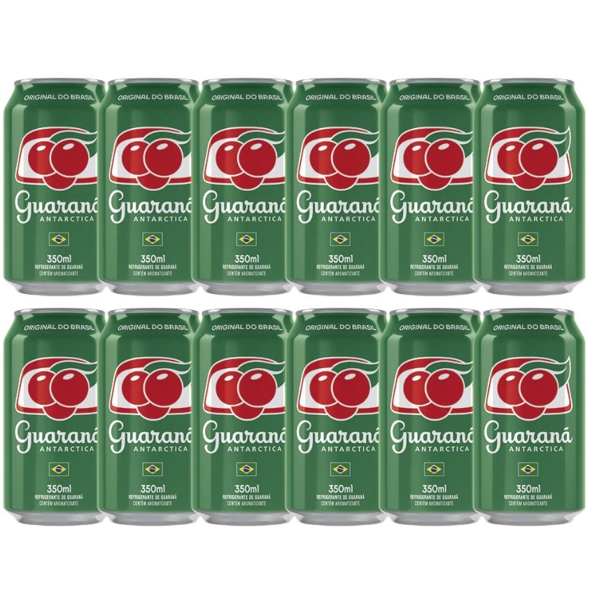 Refrigerante Guaraná Antarctica Lata 350 ml Pack – 12 unidades