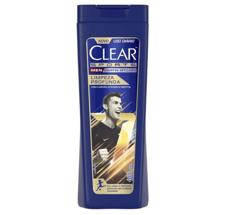 Shampoo Anticaspa Clear Men Limpeza Diária 2 em 1 400 Ml, Clear, 400 ML
