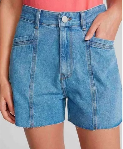 Shorts Jeans Feminino Cintura Alta Reto – Hering