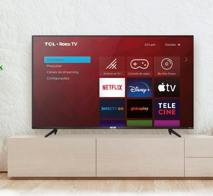 Smart TV 50” 4K LED TCL 50RP620 VA 60Hz – Wi-Fi HDR 4 HDMI 1 USB 1 Porta LAN