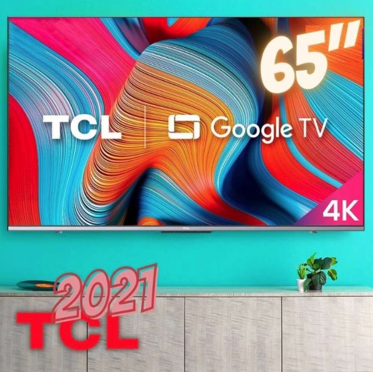 Smart TV 65” 4K UHD QLED TCL 65C725 VA Wi-Fi – Bluetooth Google Assistente Alexa 3 HDMI 2 USB
