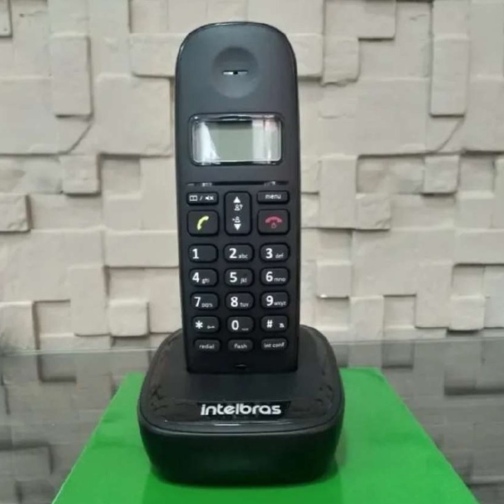 Telefone sem fio com identificador de chamadas TS 2510 ID Preto Intelbras