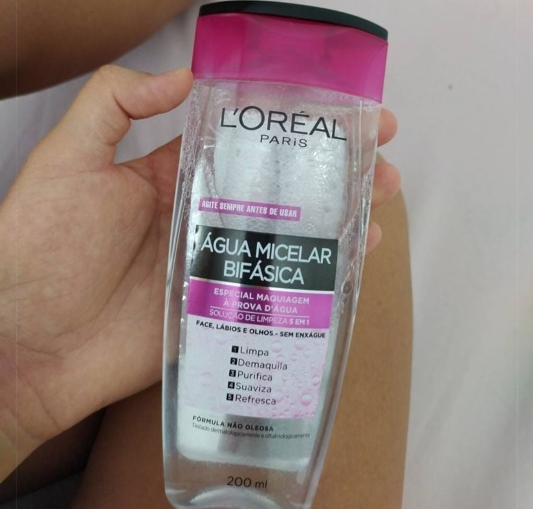 Água Micelar L’Oréal Paris Solução de Limpeza 5 em 1, 200ml