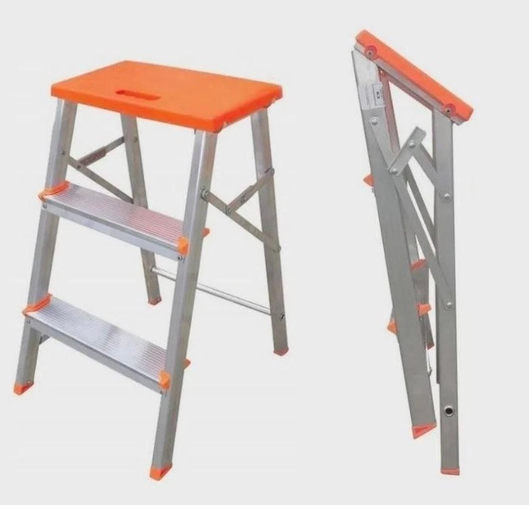 Banco Escada Doméstica Alumínio 03 Degraus-BOTAFOGO-ESC0071