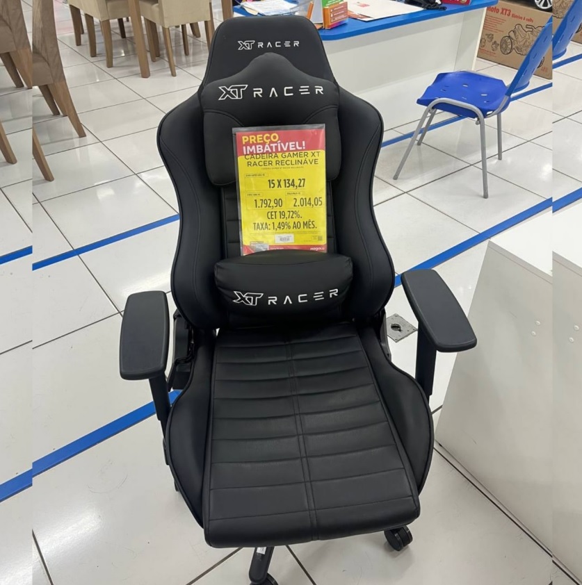 Cadeira Gamer XT Racer Reclinável Giratória – Preta Platinum W Series