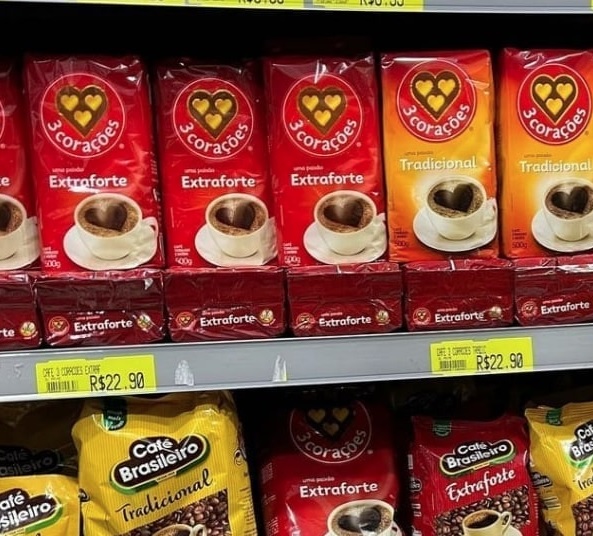 Café, Torrado e Moído, Extra Forte, Pacote, 500g, 3 Corações