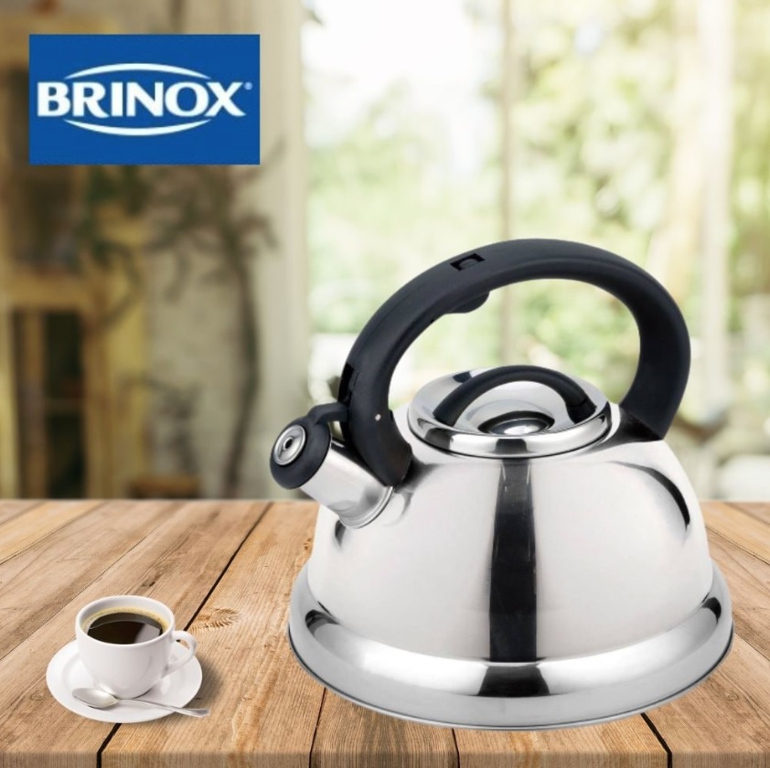 Chaleira Brinox Inox com Apito 2,7L – Roma