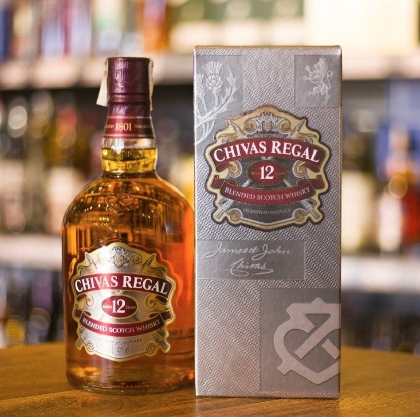 Whisky Chivas Regal 12 anos Blended Escocês – 1 litro