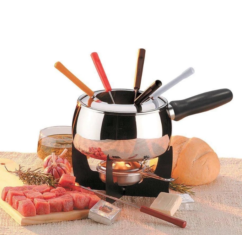 Conjunto para Fondue com 11 Peças, Brinox, Aço Inox