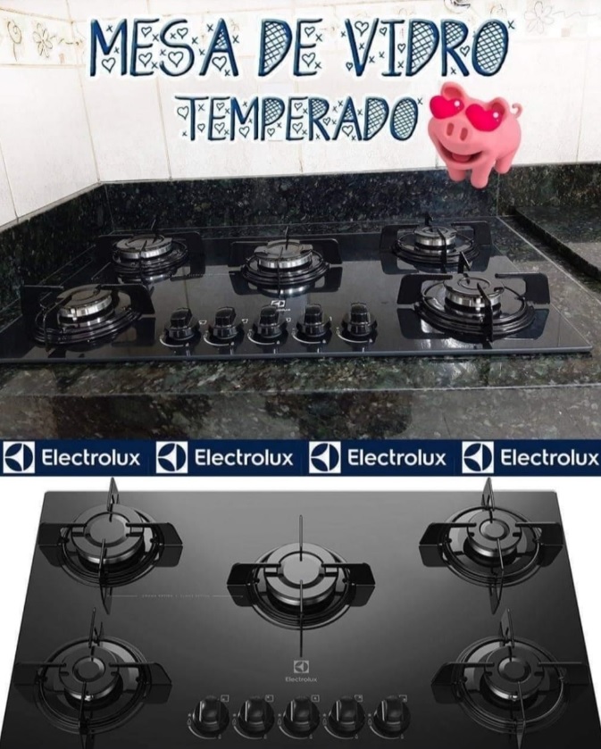 Cooktop 5 Bocas Electrolux a Gás GLP Preto – KE5GP