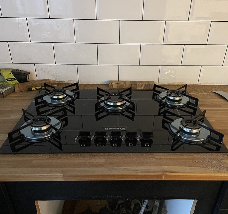Cooktop 5 Bocas Chamalux GLP Preto 57 Bivolt