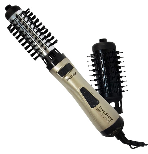 Escova Rotativa Mallory Dual Shine Model 127v Preto/Champagne
