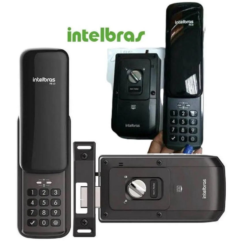Fechadura Digital Para Uso Interno e Externo FR 10 Preto Intelbras