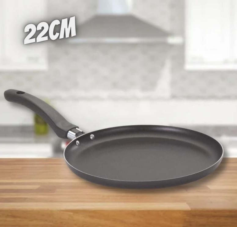 Frigideira Panquequeira Antiaderente 22 cm Preto