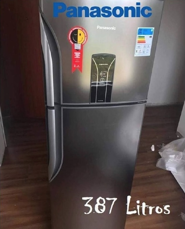 Geladeira Panasonic Frost Free NR-BT41PD1X 387L Aço Escovado – 110v