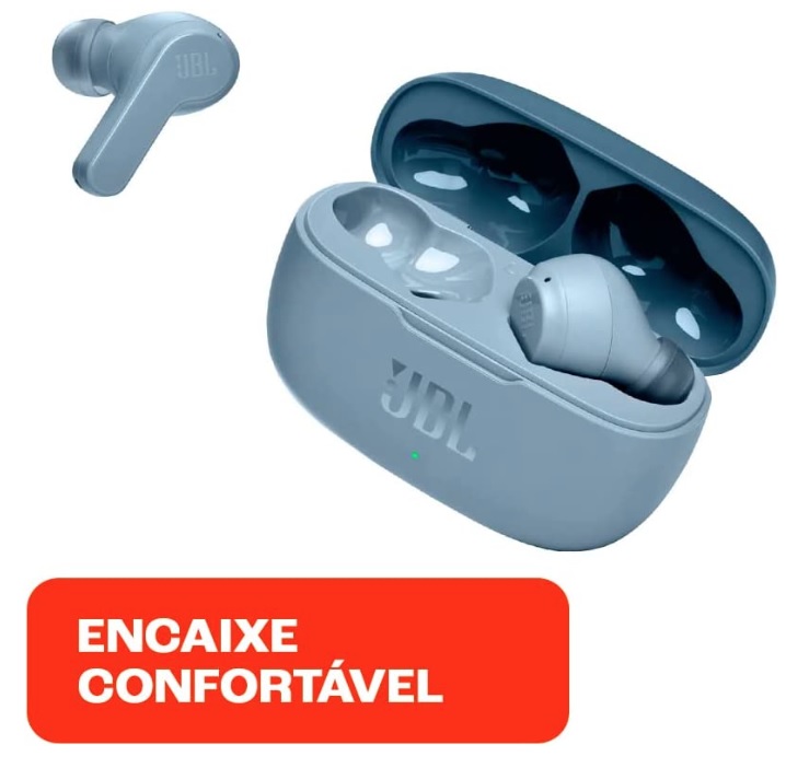 JBL, Fone de Ouvido Bluetooth, Tune 200 TWS – Azul
