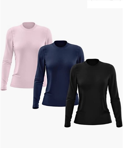 Kit 3 Camisetas Feminina Manga Longa Proteção Solar UV 50