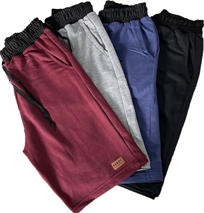 Kit 4 Bermudas Shorts Moletom Masculina Academia Dia a Dia By Zaroc