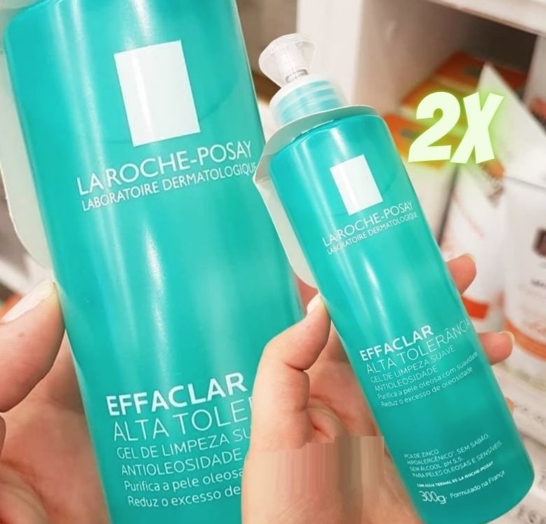 Kit La Roche Posay Effaclar – 2x Gel de Limpeza Alta Tolerância – La Roche-Posay