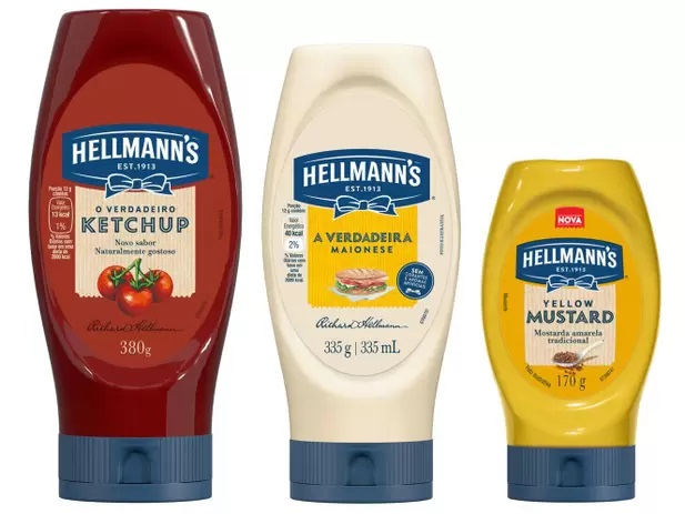 Kit Maionese Ketchup e Mostarda Hellmanns