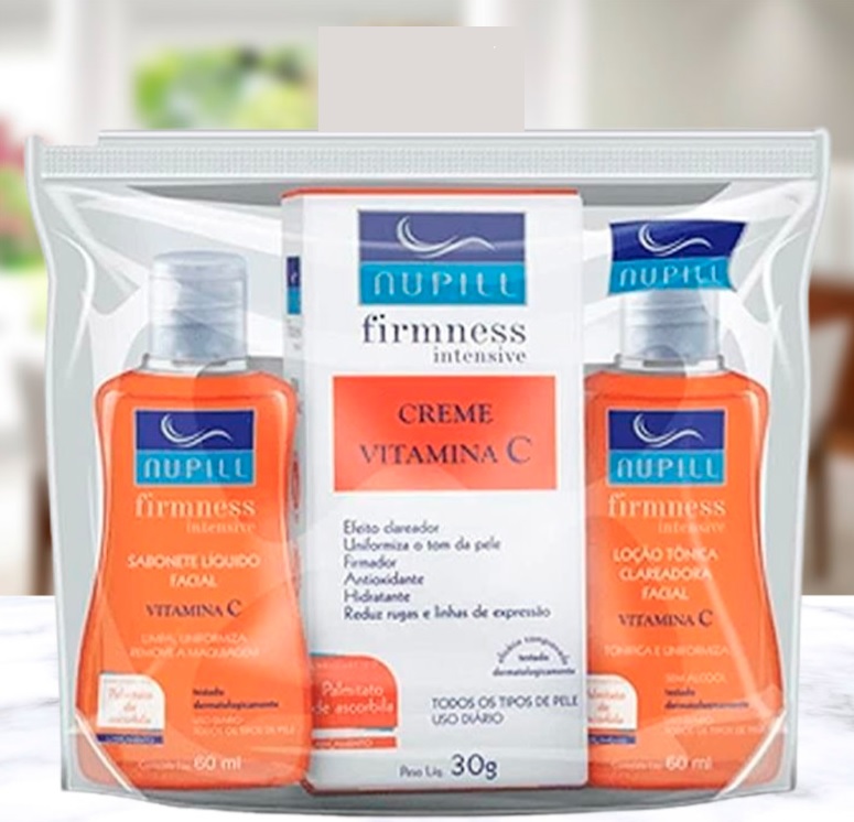 Kit Travel Nupill Vitamina C, Branco