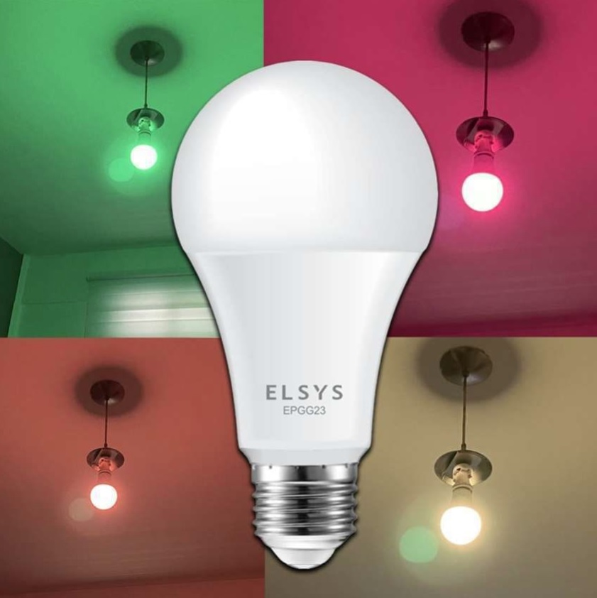 Lâmpada Inteligente Wi-Fi, Elsys, EPGG24, LED 9W, Controle via Celular – Compatível com Alexa