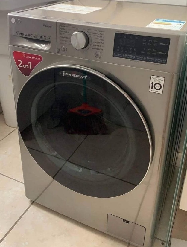 Lava e Seca Smart LG 11kg VC4 CV5011TS4 Motor – Inverter Inteligência Artificial AIDDTM