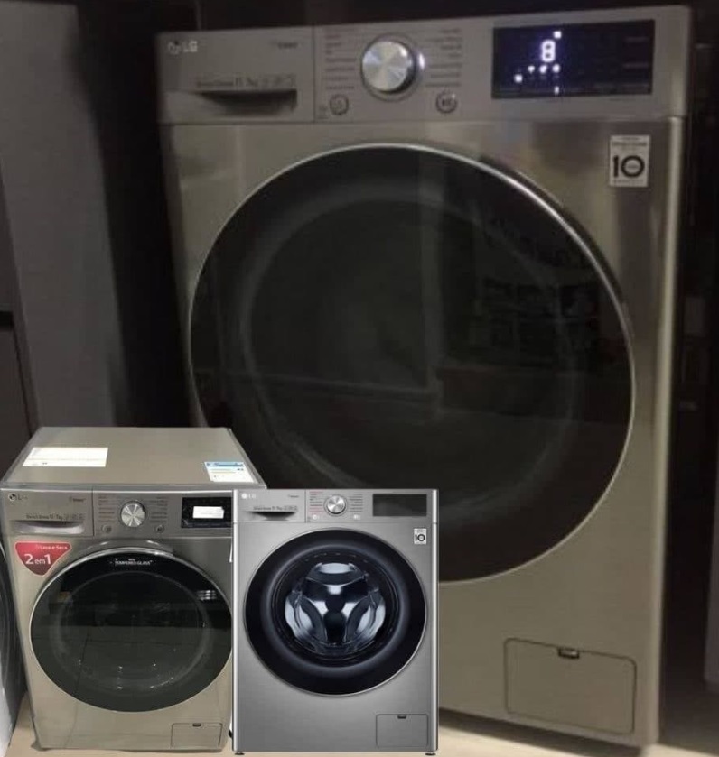 Lava e Seca Smart LG 11kg VC4 CV5011TS4 Motor – Inverter Inteligência Artificial AIDDTM