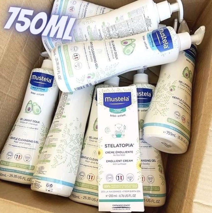 Mustela Gel Lavante Suave com Abacate Orgânico 750ml