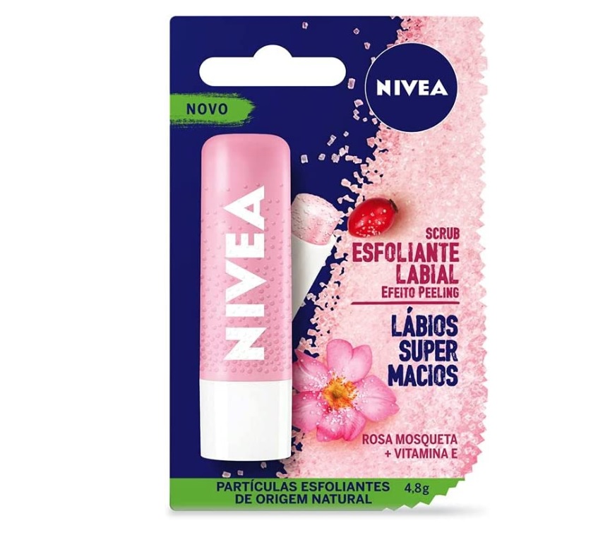 NIVEA Scrub Esfoliante Labial Rosa Mosqueta 4,8g