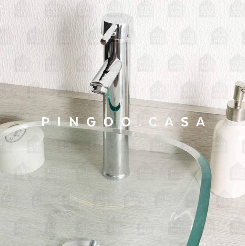 Pingoo.Casa, Torneira para Banheiro, Misturador Monocomando, Alta Xingu, Prata