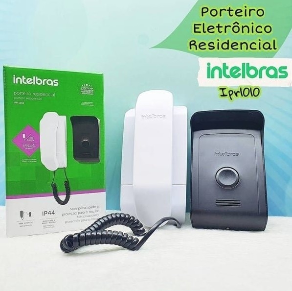 Porteiro Residencial IPR 1010, intelbras, IPR1010, Preto/Branco